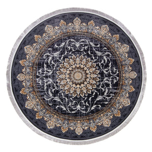Alfombra tejida oriental - Saffron Sensations - redondo