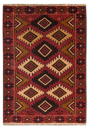Alfombra Belutsch - 118 x 79 cm - rojo