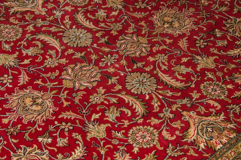 Alfombra de seda - Seda de Cachemira - 214 x 150 cm - rojo