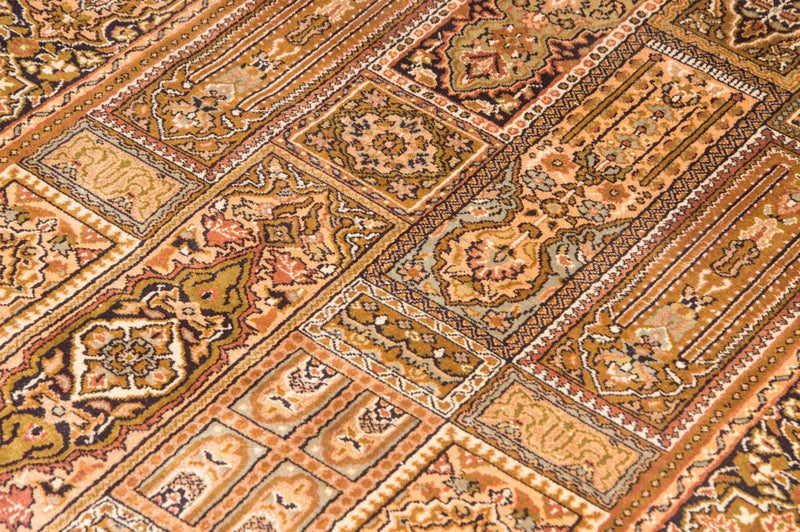 Alfombra de seda - Seda de Cachemira - 158 x 93 cm - marrón