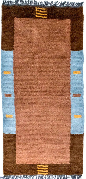 Alfombra de Nepal - 140 x 70 cm - marrón