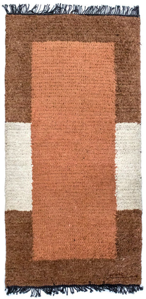 Alfombra de Nepal - 140 x 70 cm - marrón