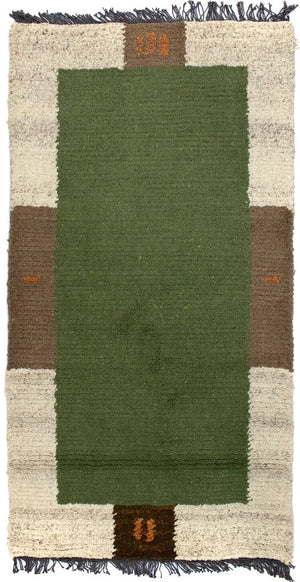 Alfombra de Nepal - 140 x 70 cm - verde