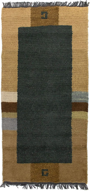 Alfombra de Nepal - 140 x 70 cm - azul