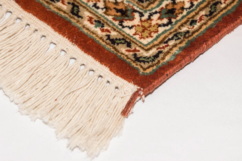Alfombra de seda - Seda de Cachemira - 194 x 120 cm - multicolor