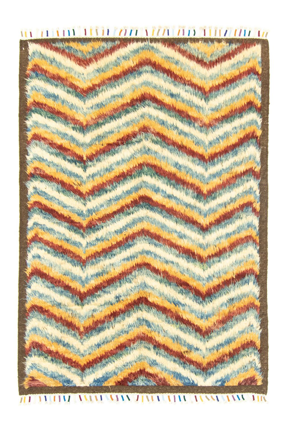 Alfombra bereber - 206 x 147 cm - colorido