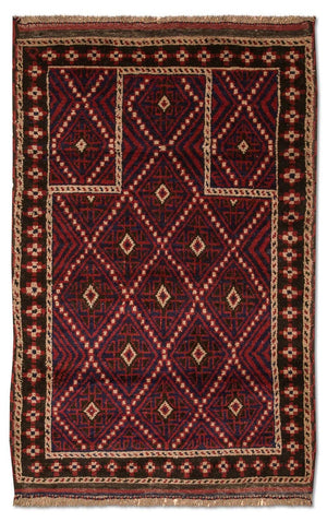 Alfombra Belutsch - 127 x 85 cm - multicolor