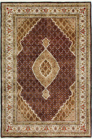Alfombra persa - Tabriz - 300 x 250 cm - negro