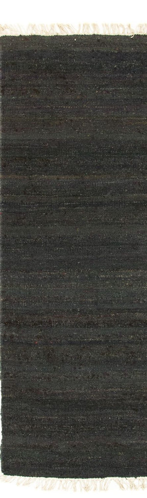 Alfombra de pasillo Alfombra Kelim - Tendencia - 200 x 70 cm - negro