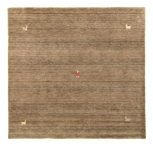 Alfombra Gabbeh - Indus redondo  - 250 x 250 cm - marrón