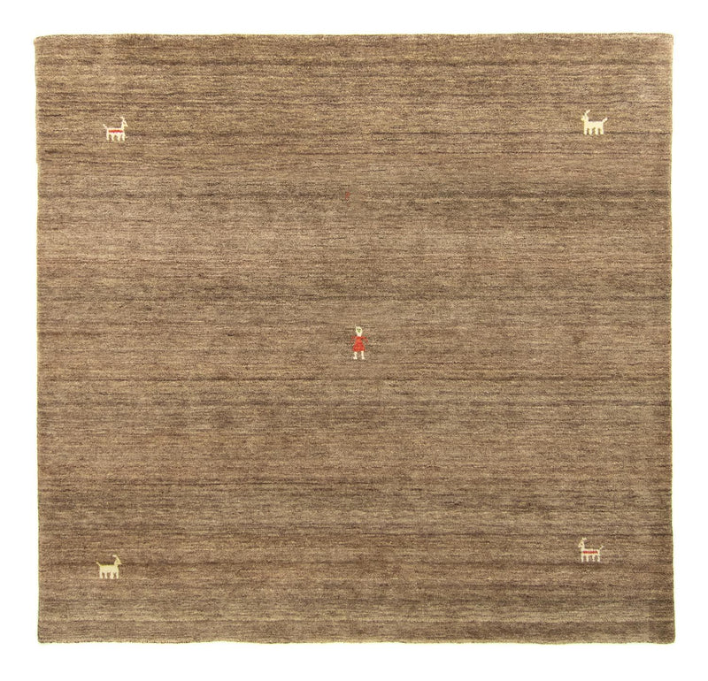 Alfombra Gabbeh - Indus redondo  - 250 x 250 cm - marrón