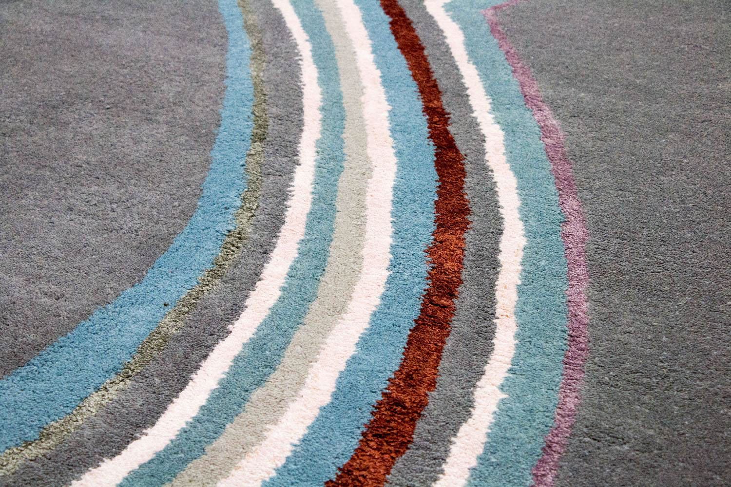 Alfombra de diseño - 241 x 153 cm - multicolor