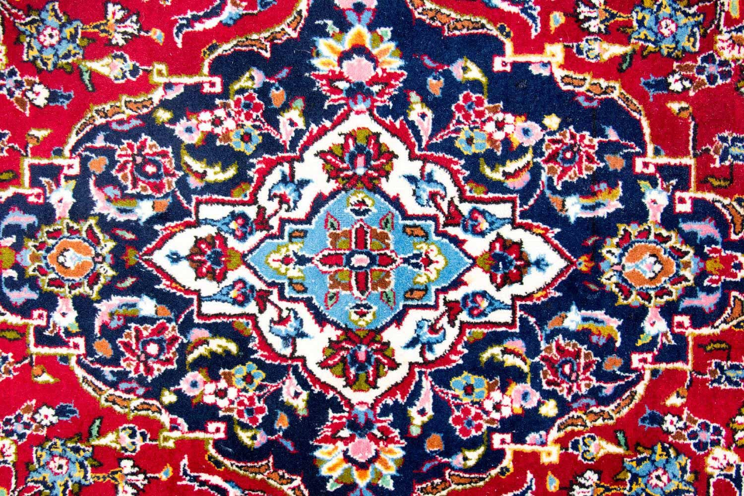 Alfombra persa - Keshan - 338 x 199 cm - rojo