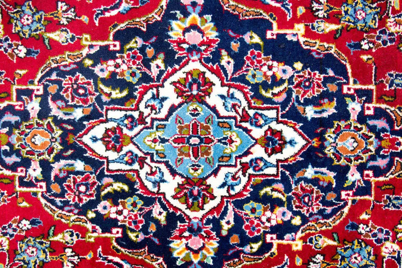 Alfombra persa - Keshan - 338 x 199 cm - rojo