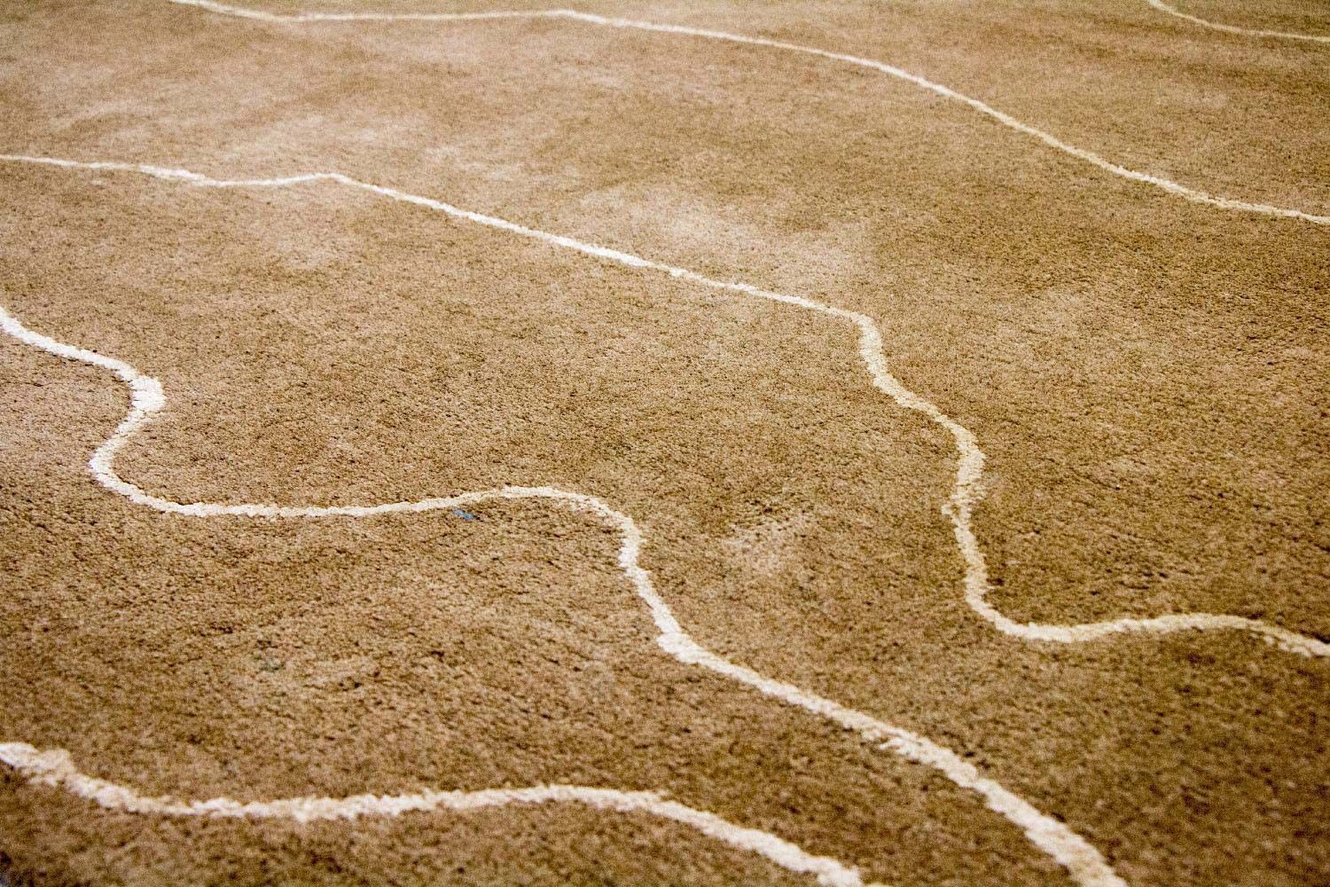 Alfombra de diseño - 240 x 151 cm - marrón