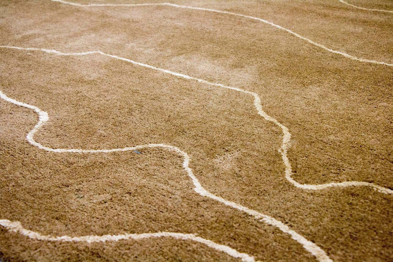 Alfombra de diseño - 240 x 151 cm - marrón