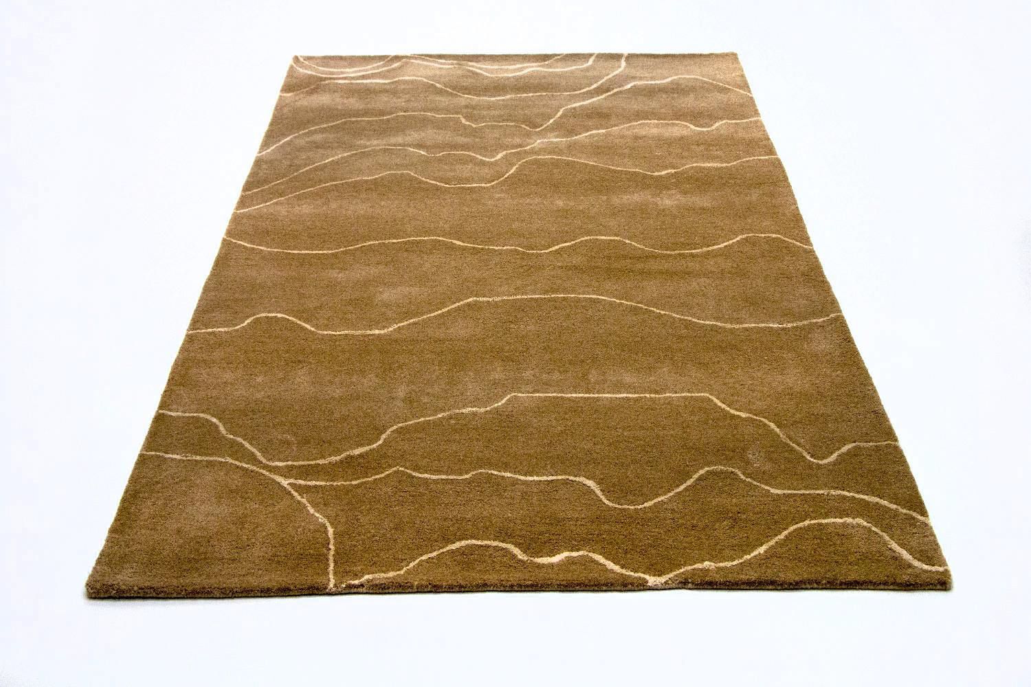 Alfombra de diseño - 240 x 151 cm - marrón