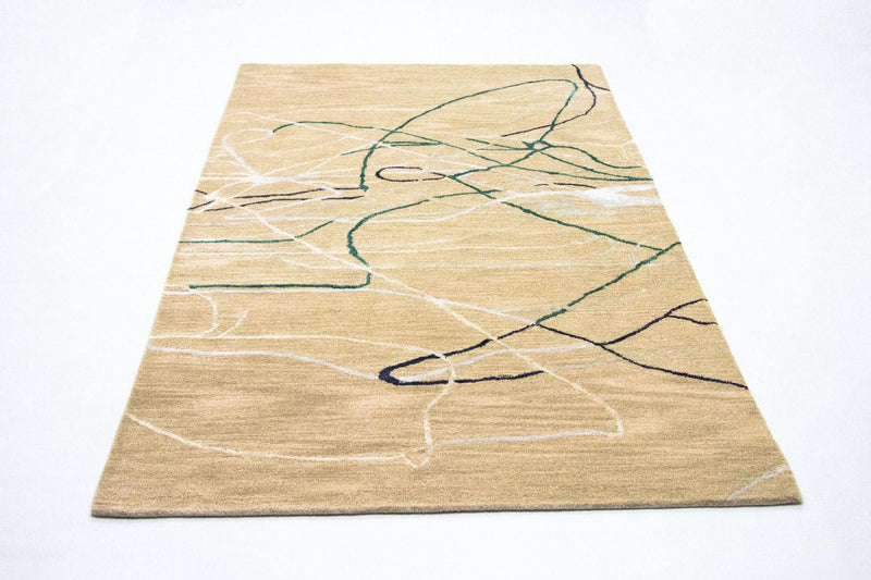 Alfombra de diseño - 242 x 153 cm - beige