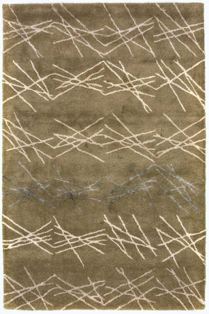 Alfombra de diseño - 182 x 122 cm - verde