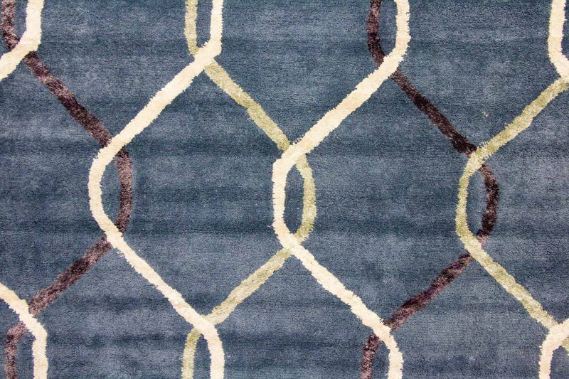 Alfombra de diseño - 240 x 153 cm - azul