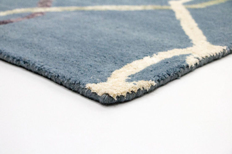 Alfombra de diseño - 240 x 153 cm - azul