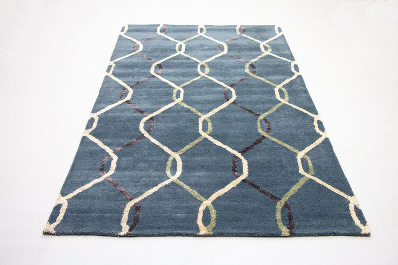 Alfombra de diseño - 240 x 153 cm - azul