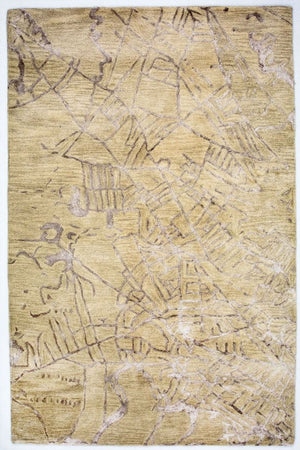 Alfombra de diseño - 243 x 152 cm - multicolor