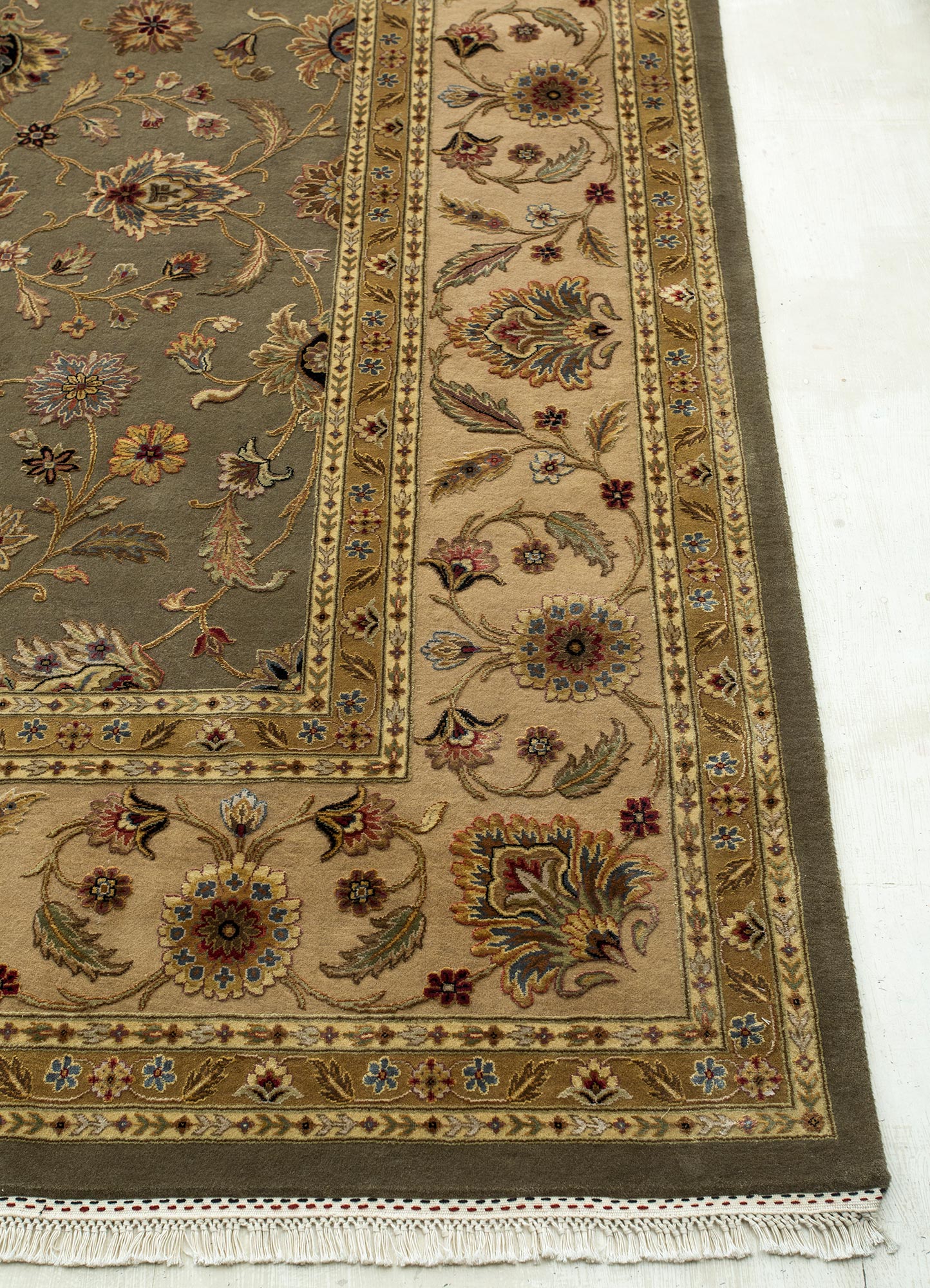 Alfombra de pasillo Alfombra de lana - 300 x 75 cm - verde