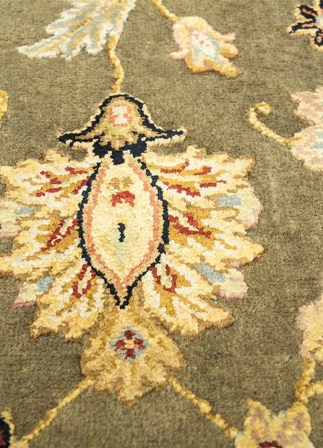 Alfombra de pasillo Alfombra de lana - 300 x 75 cm - verde