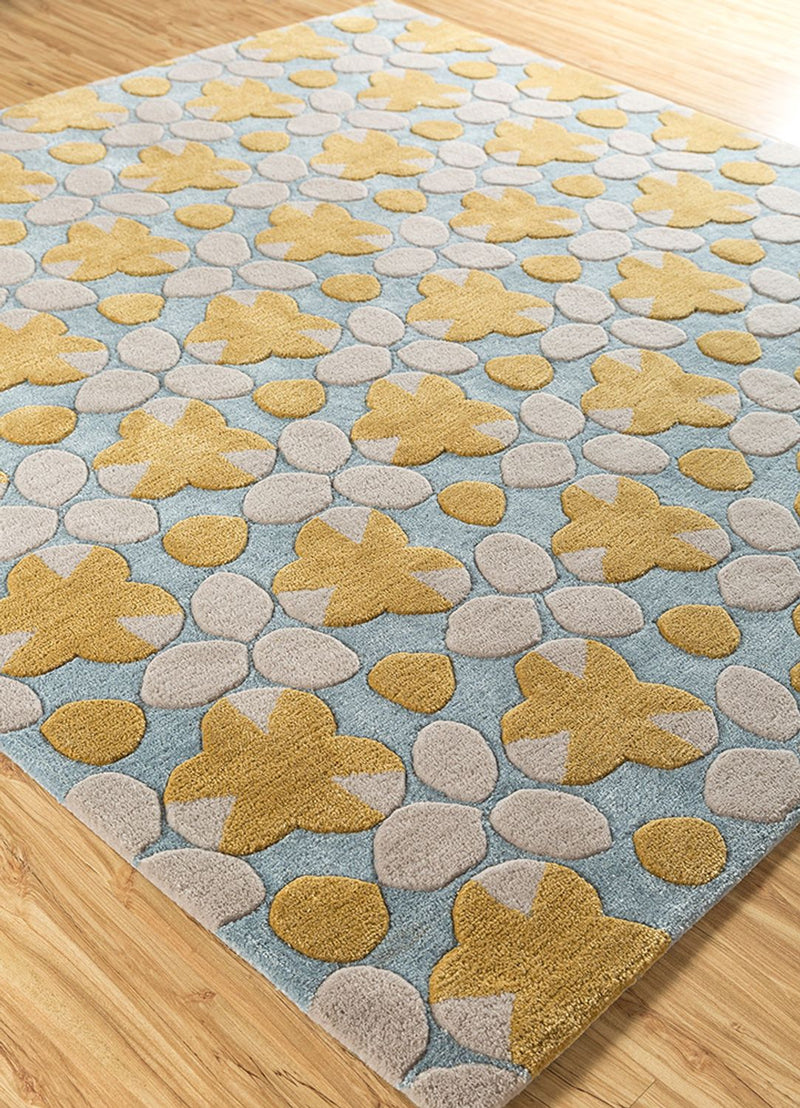 Alfombra de lana - geovane - cuadrado
