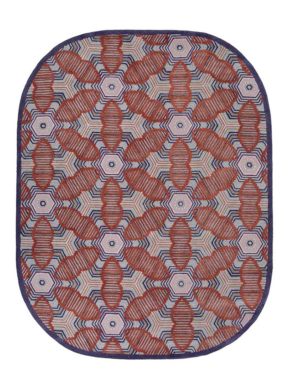 Alfombra de lana - Velentina - cuadrado