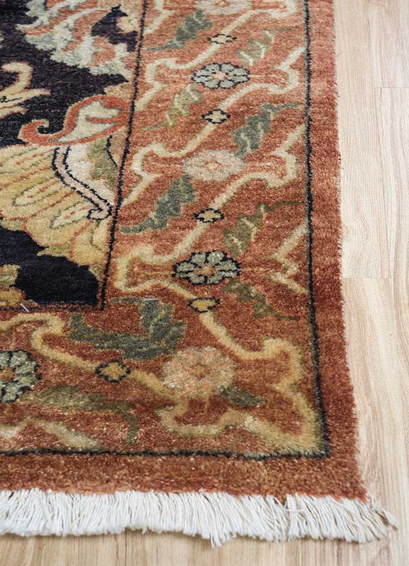Alfombra oriental - 450 x 360 cm - marrón