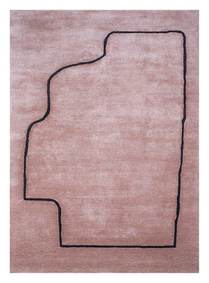 Alfombra de lana - 210 x 150 cm - naranja