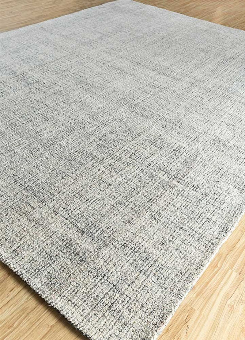 Alfombra de lana cuadrado  - 120 x 120 cm - gris claro