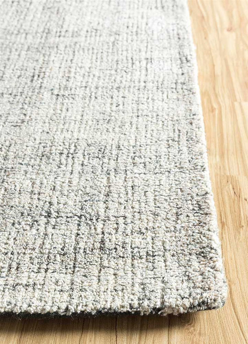 Alfombra de lana cuadrado  - 120 x 120 cm - gris claro