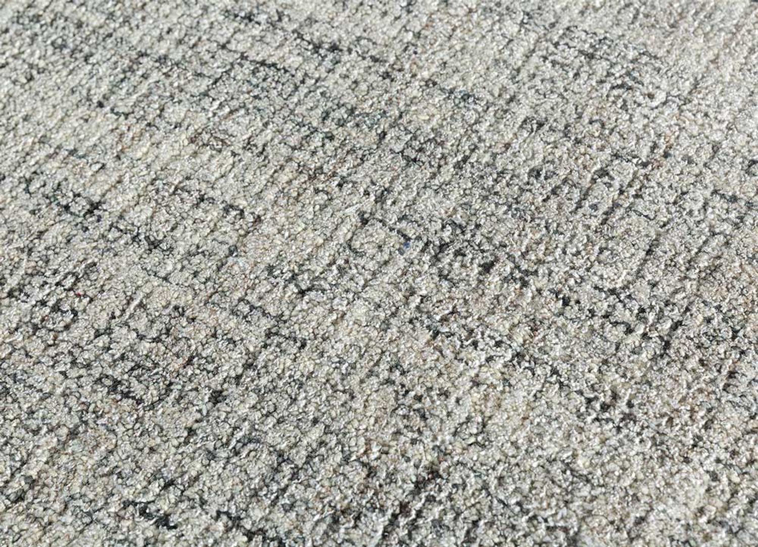 Alfombra de lana cuadrado  - 120 x 120 cm - gris claro