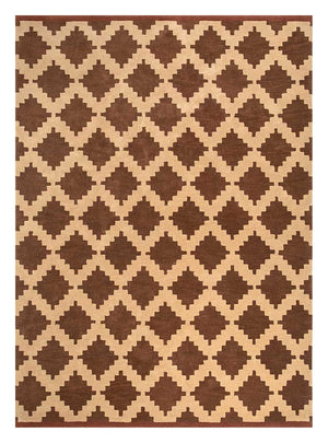 Alfombra de lana - 270 x 210 cm - marrón