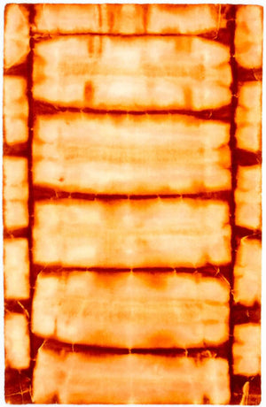 Alfombra Vintage - 183 x 118 cm - naranja