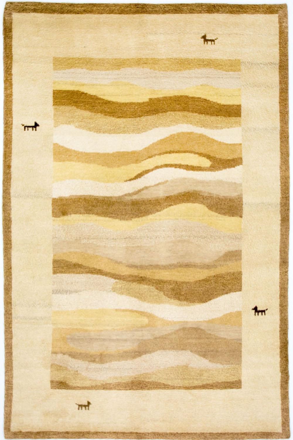Alfombra Gabbeh - Indus - 203 x 140 cm - multicolor