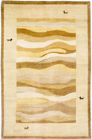 Alfombra Gabbeh - Indus - 203 x 140 cm - multicolor