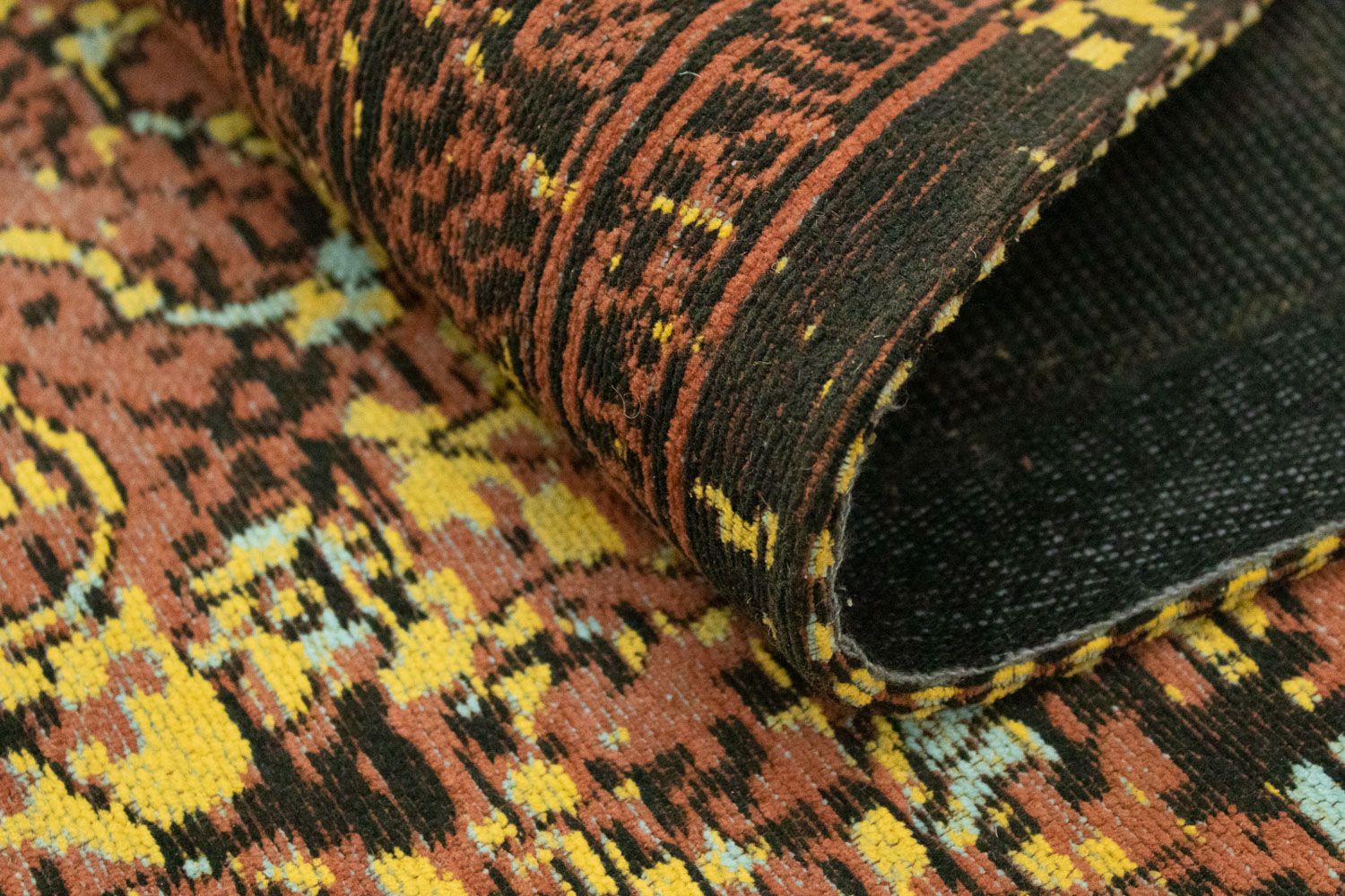 Alfombra de pasillo Alfombra Vintage - 300 x 80 cm - oro