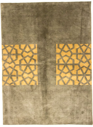 Alfombra de Nepal - 244 x 180 cm - marrón