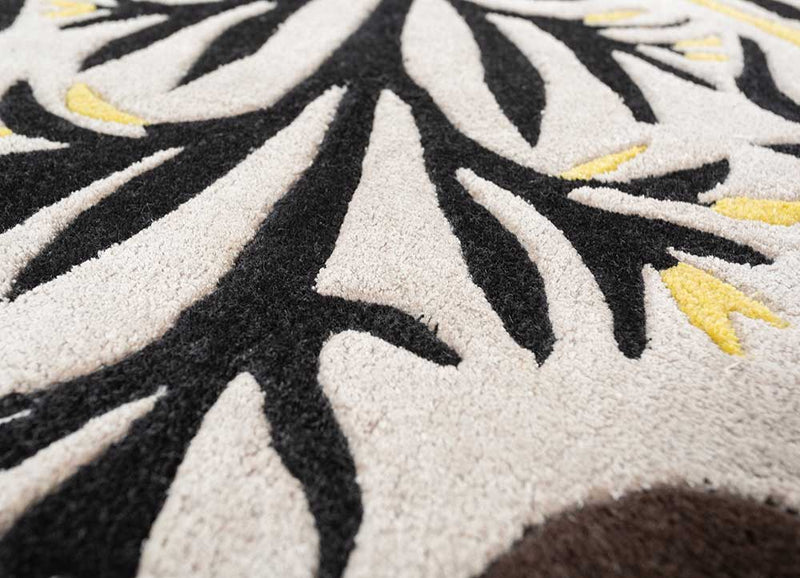 Alfombra para niños forma especial  - 215 x 90 cm - blanco y negro