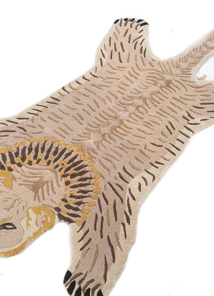 Alfombra para niños forma especial  - 153 x 90 cm - crema