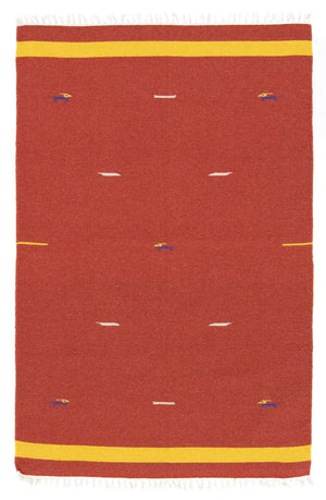 Alfombra Kelim - Tendencia - 180 x 120 cm - rojo
