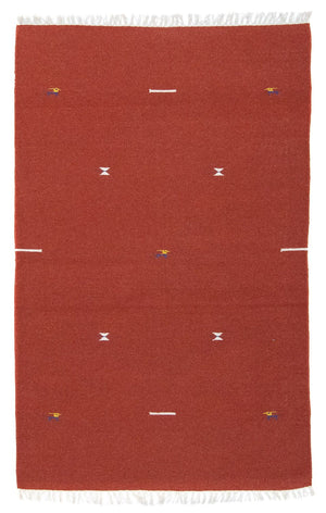 Alfombra Kelim - Tendencia - 180 x 120 cm - rojo
