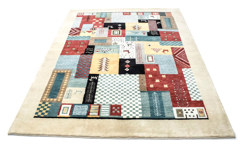 Alfombra Gabbeh - Loribaft Persa - 198 x 150 cm - colorido