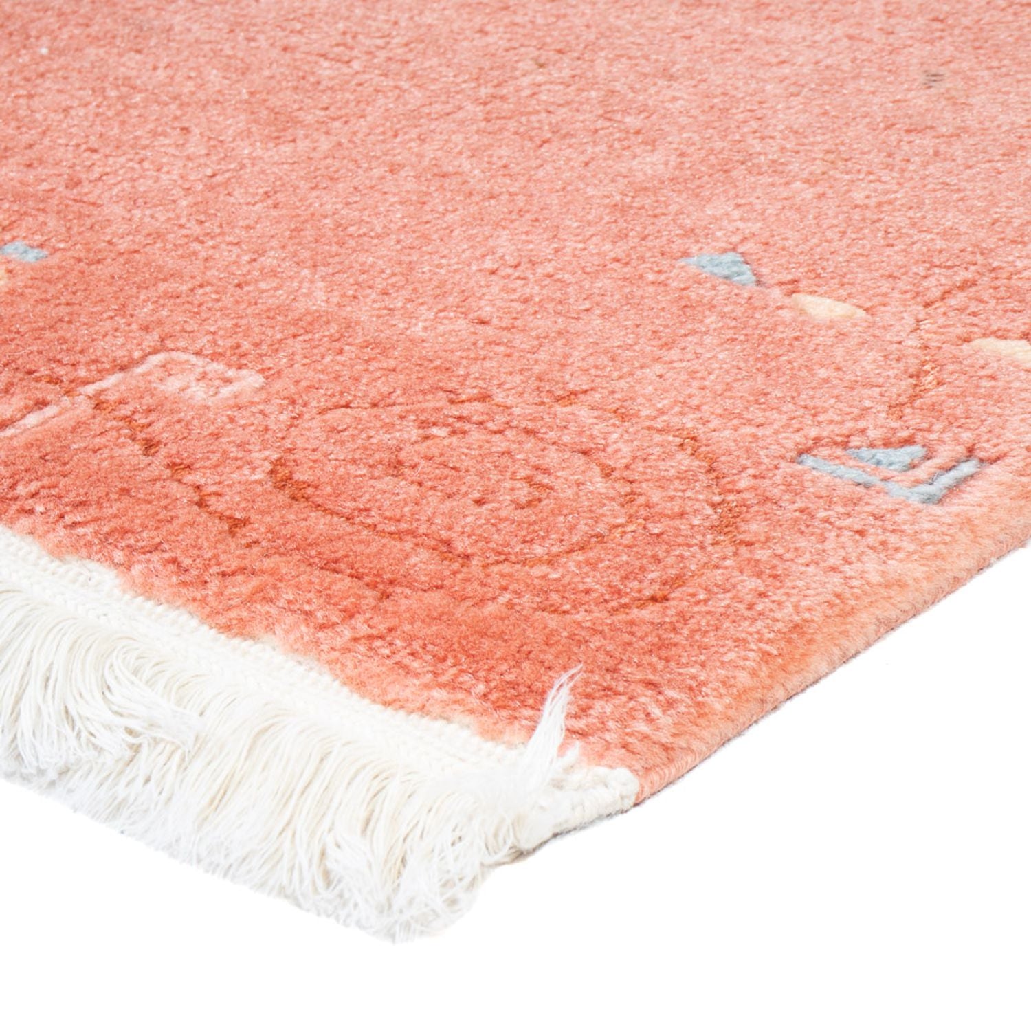 Alfombra de Nepal - 141 x 74 cm - salmón
