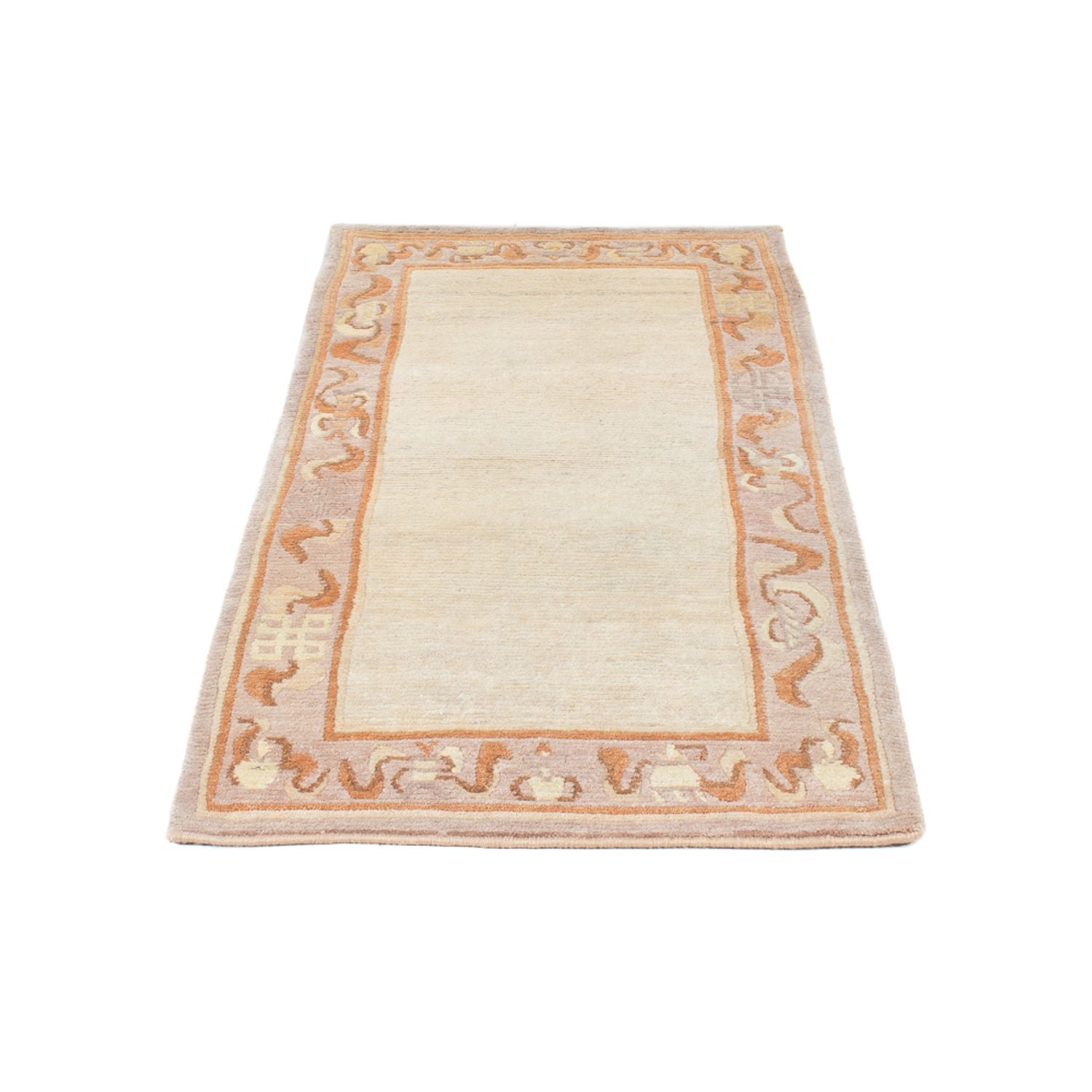 Alfombra de pasillo Alfombra de Nepal - 156 x 74 cm - beige