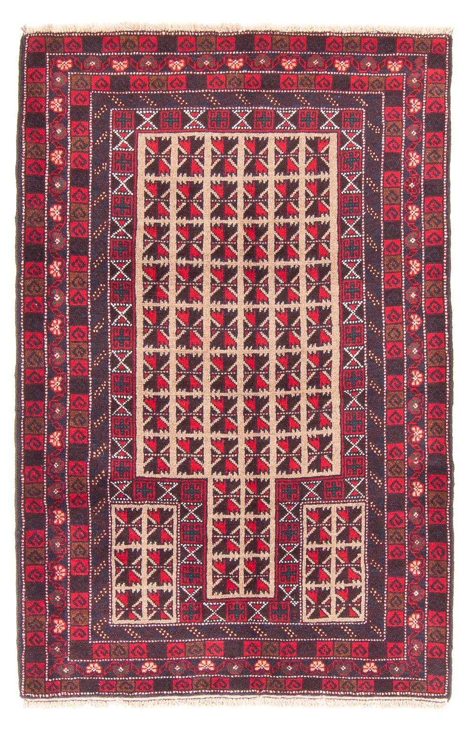 Alfombra Belutsch - Alfombra de Oración - 140 x 93 cm - beige